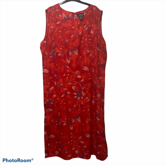 Adrian Karen Sleeveless Red Dress 3XL - Picture 1 of 5